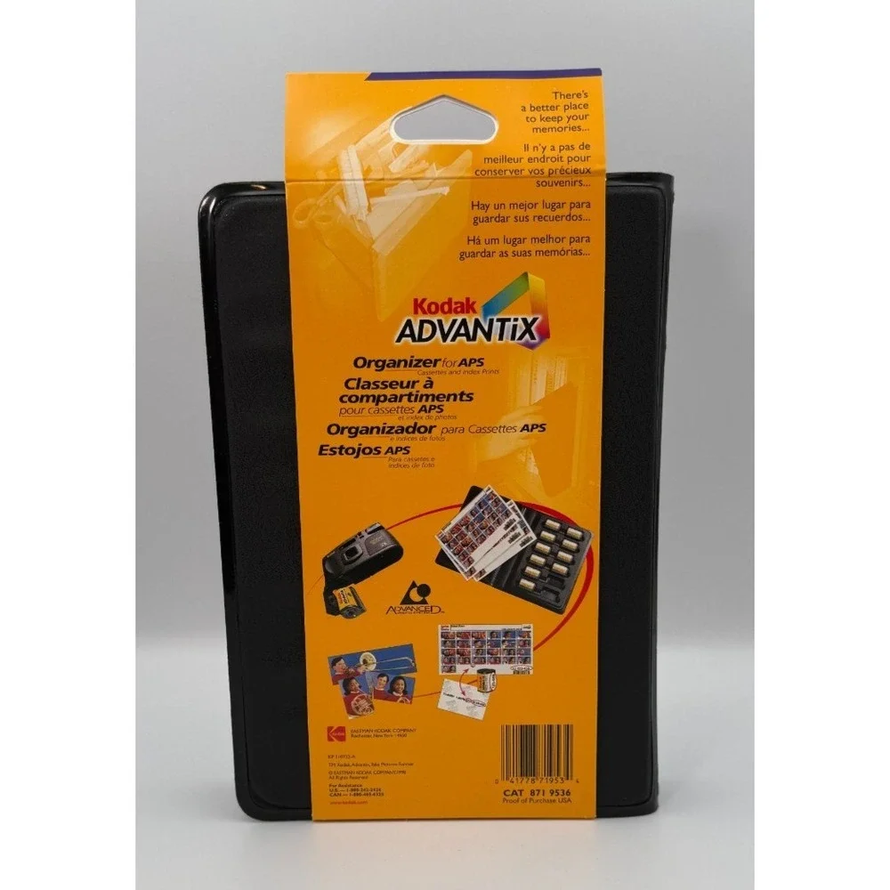 NOS! Kodak Advantix Organizer for APS Holds 12 Cassettes and Index Prints